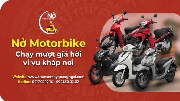 Thuê xe máy Quảng Ngãi uy tín, chuyên nghiệp - Nở Motorbikes